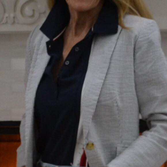 Seersucker Blazer by Dalia in Extra Small - Picture 5 of 7